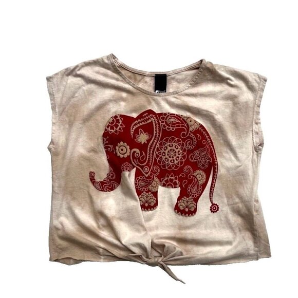 Swell Big Girls Ellie Casual Active Tie Front Tee T-Shirt Size 12 - Picture 9 of 9